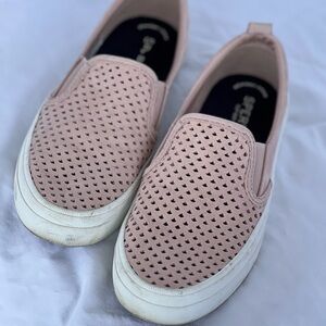 Sperry Women's Pink Perforated Slip-On (Top-Sider) Shoes